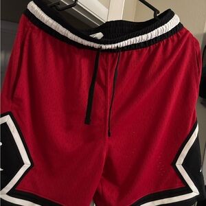 Nike Red and Black Athletic Shorts